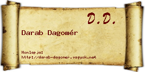 Darab Dagomér névjegykártya